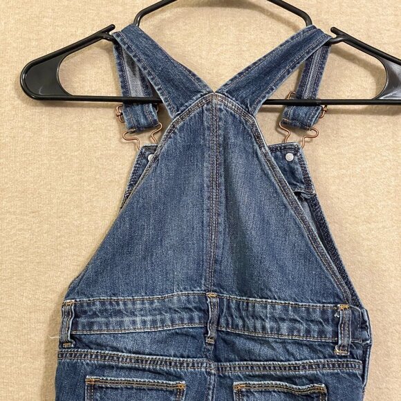 Old Navy Overalls Kid's XSmall (5) Blue Denim Adjustable Straps Pockets - Picture 8 of 9